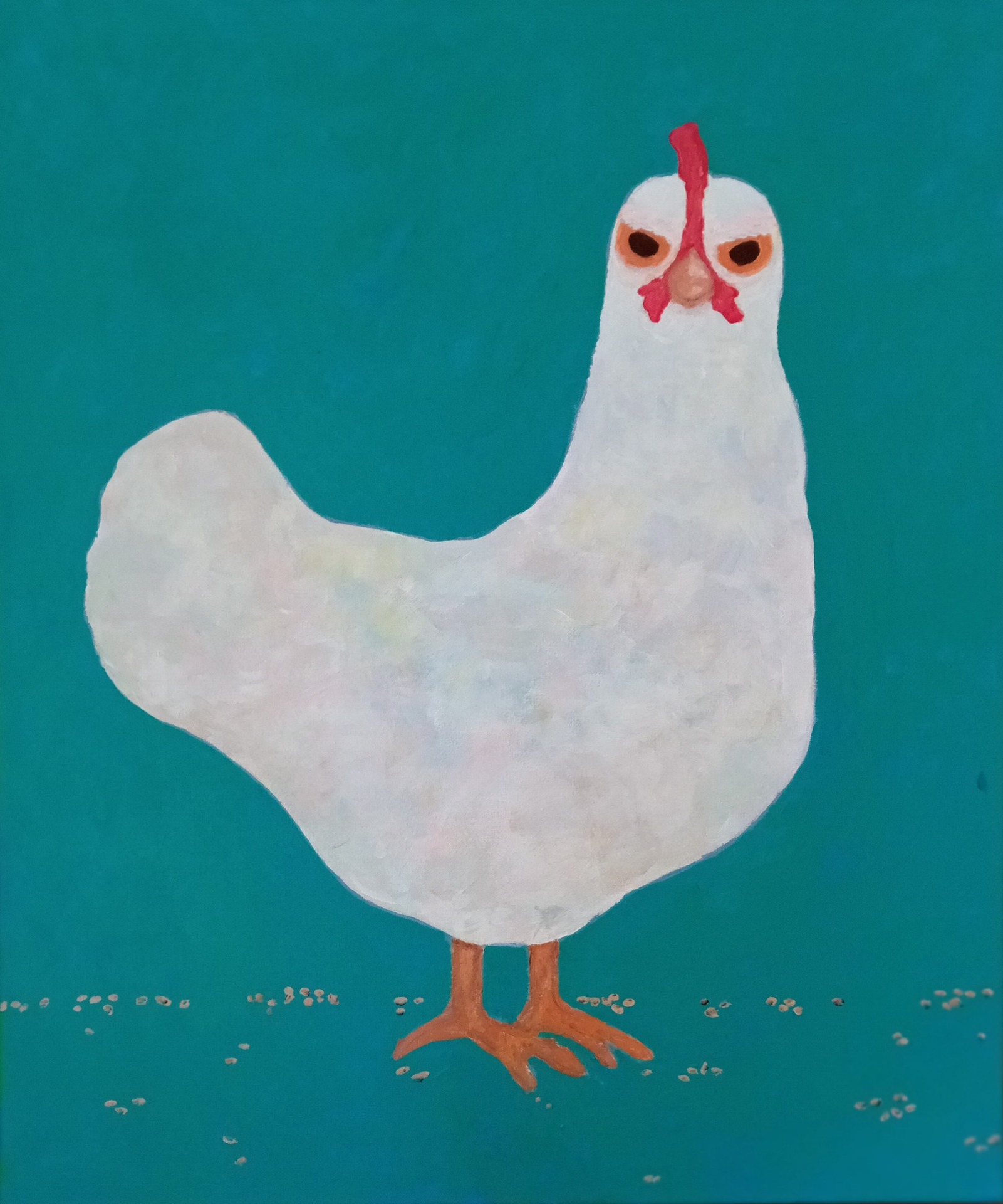 Taulu 45x55 cm. Akryyli kankaalle. Hinta 110 euroa.